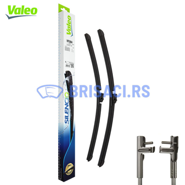 Valeo Silencio Flat (574314) - Set Prednjih Brisača (2kom), Dimenzije: 650mm & 475mm