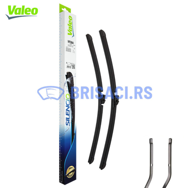 Valeo Silencio Flat (574365) - Set Prednjih Brisača (2kom), Dimenzije: 600mm & 450mm