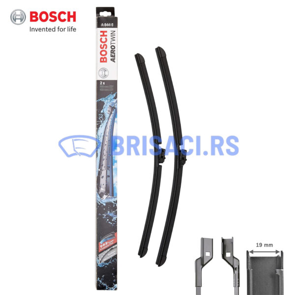 Bosch Aerotwin A120S (3 397 007 120) - Set Prednjih Brisača (2kom), Dimenzije: 750mm & 650mm