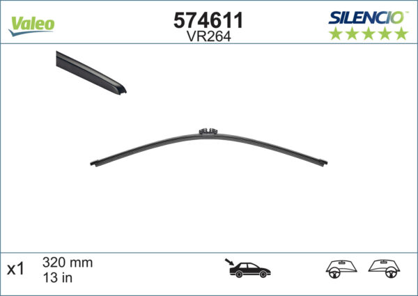 Valeo Zadnji Brisač - Metlica (574611), Dimenzija: 320mm