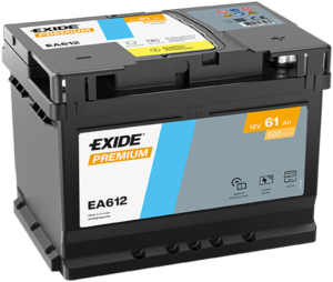 EXIDE Premium Akumulator 12V 61Ah 600A (EA612) desno+