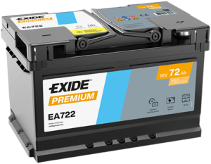 EXIDE Premium Akumulator 12V 72Ah 720A (EA722) desno+