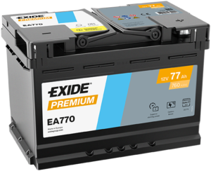 EXIDE Premium Akumulator 12V 77Ah 760A (EA770) desno+