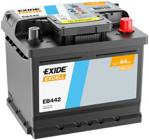 EXIDE Excell Akumulator 12V 44 Ah 420A (EB442) desno+