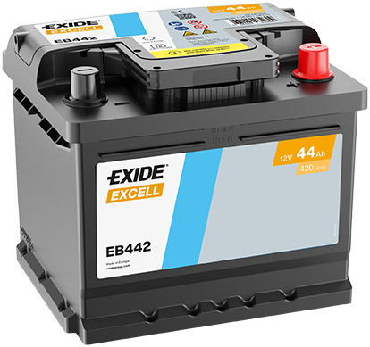 EXIDE Excell Akumulator 12V 44 Ah 420A (EB442) desno+
