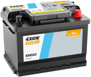 EXIDE Excell Akumulator 12V 60 Ah 540A (EB602) desno+
