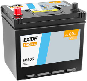 EXIDE Excell Asia Akumulator 12V 60 Ah 480A (EB605) levo+