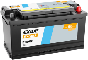 EXIDE Excell Akumulator 12V 95 Ah 800A (EB950) desno+