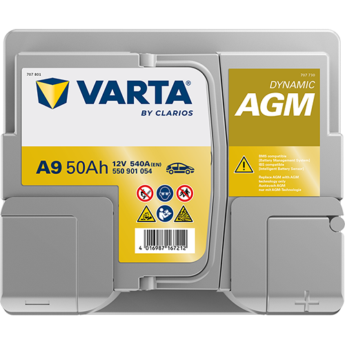 VARTA DYNAMIC AGM A9 Akumulator 12V 50Ah Desno+ - Slika 2