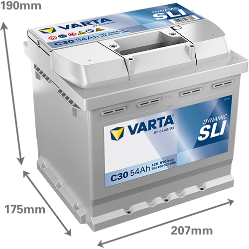 VARTA Silver Dynamic C30 Akumulator 12V 54Ah Desno+ - Slika 3