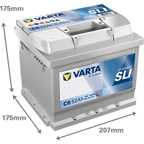 VARTA Silver Dynamic C6 Akumulator 12V 52Ah Desno+ - Slika 3
