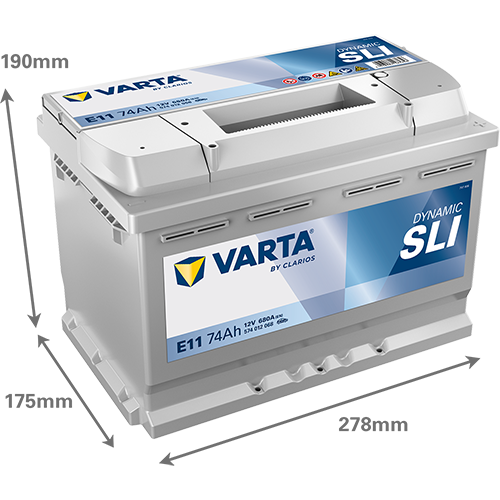 VARTA Blue Dynamic E11 Akumulator 12V 74Ah Desno+ - Slika 3