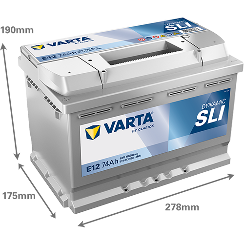 VARTA Blue Dynamic E12 Akumulator 12V 74Ah Levo+ - Slika 3