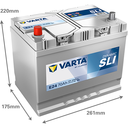 VARTA Blue Dynamic Asia E24 Akumulator 12V 70Ah Levo+ - Slika 3