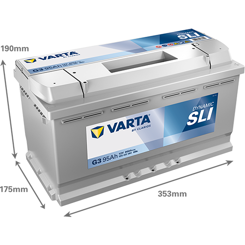 VARTA Blue Dynamic G3 Akumulator 12V 95Ah Desno+ - Slika 3