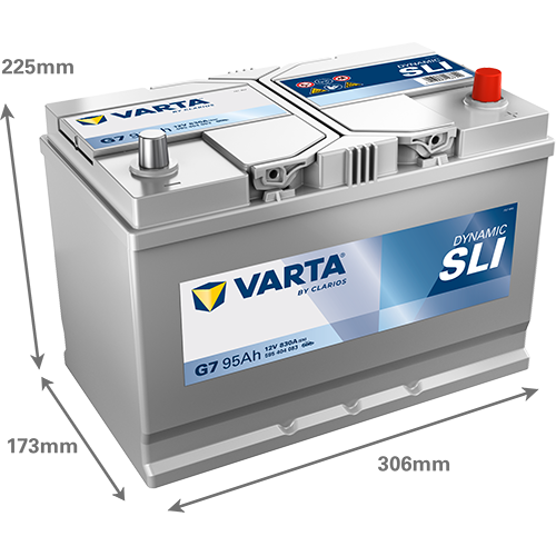 VARTA Blue Dynamic Asia G7 Akumulator 12V 95Ah Desno+ - Slika 3