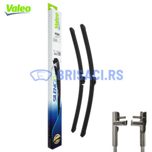 Valeo Silencio Flat (574368) - Set Prednjih Brisača (2kom), Dimenzije: 550mm & 400mm