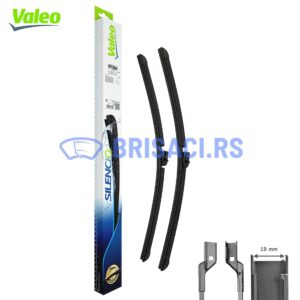 Valeo Silencio Flat (574641) - Set Prednjih Brisača (2kom), Dimenzije: 600mm & 450mm