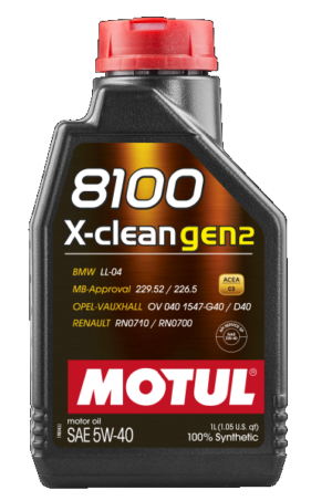 MOTUL 8100 X-Clean Gen2 5W40 1Lit.